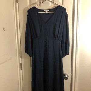Women's LC Lauren Conrad Button Front Midi Dress - Blue